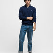 Load image into Gallery viewer, The Original Pique LS Rugger Evening Blue - Hobo Menswear