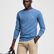 Load image into Gallery viewer, Denim Blue Mel Cotton Piqué Crew Sweater - Gant - Hobo Menswear