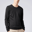 Load image into Gallery viewer, BOSS Crew-neck sweater in virgin wool Leno Black - Hobo Menswear