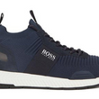 Load image into Gallery viewer, BOSS Men's Dark Blue Titanium Runn Trainers - Hobo Menswear