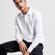 Load image into Gallery viewer, The Original Pique LS Rugger White - Hobo Menswear
