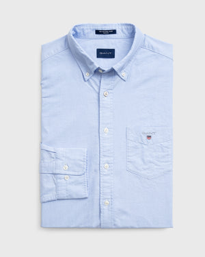 Capri Blue Regular Fit Oxford Shirt - Gant - Hobo Menswear