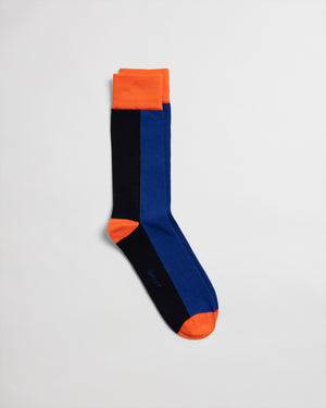 GANT 1-Pack Colourblock Sock Blue/Black - Hobo Menswear