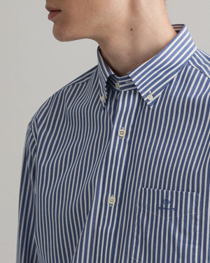 GANT The Broadcloth Regular Shirt Stripe - Hobo Menswear