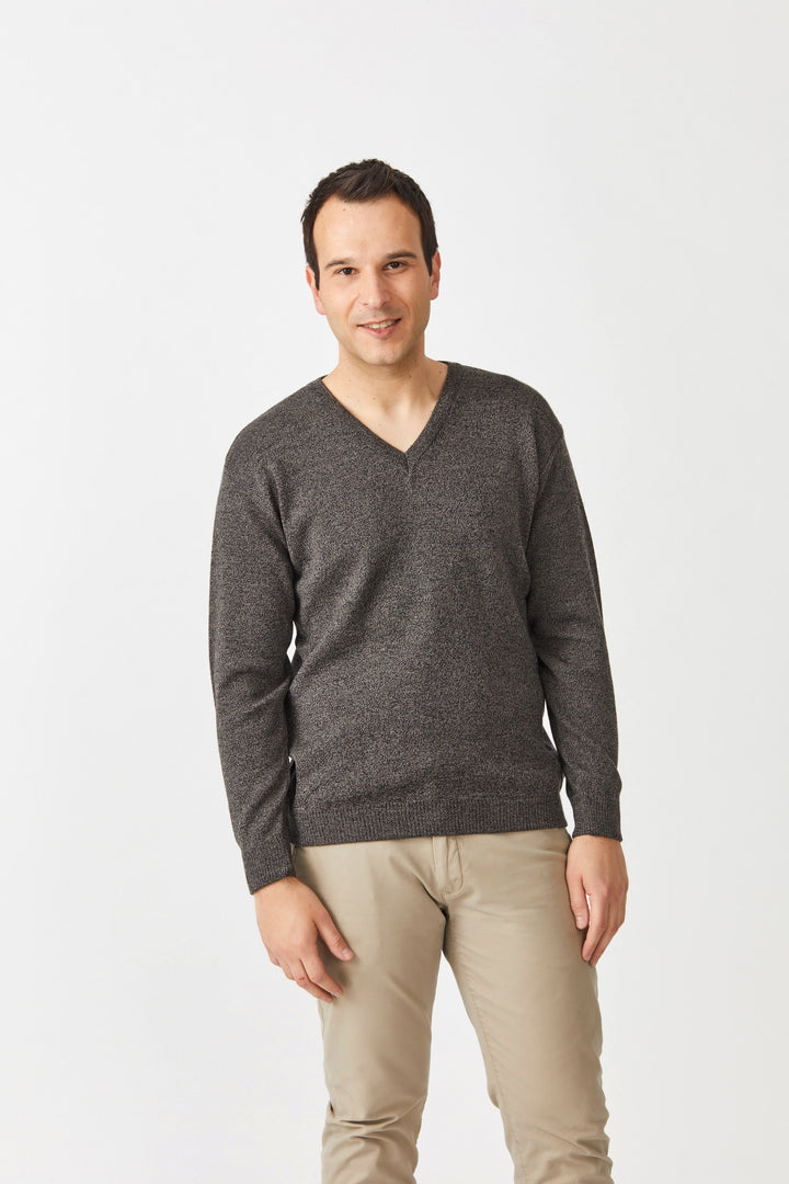 Classic V Neck Merino Sweater - Hobo Menswear