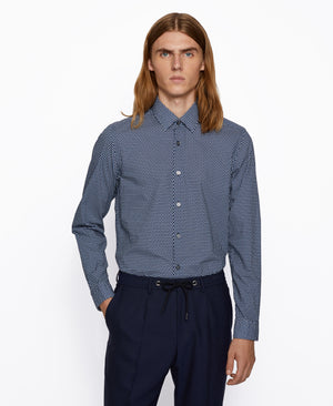 BOSS Lukas Shirt - Navy - Hobo Menswear