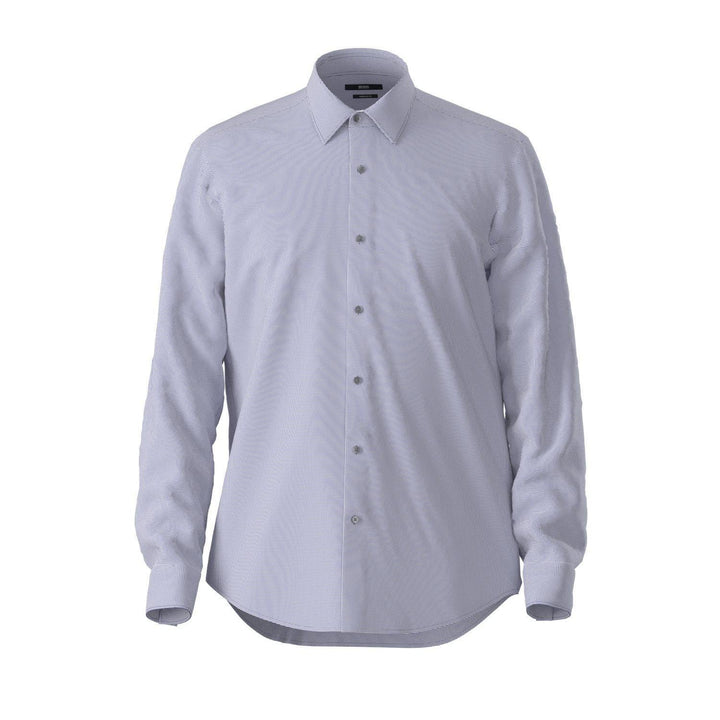 BOSS Eliott Business Shirt - Navy - Hobo Menswear