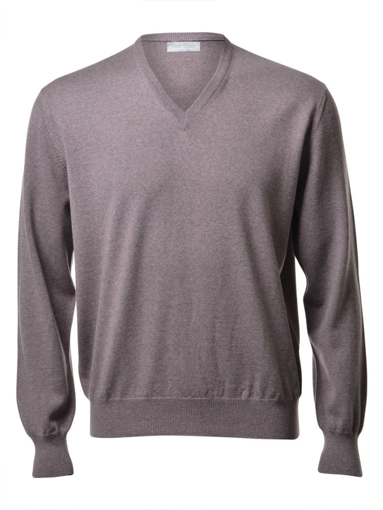 Extra Fine Merino V Neck Sweater - Hobo Menswear