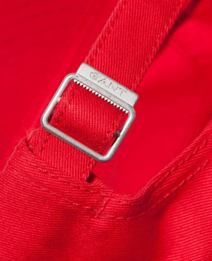 GANT CONTRAST TWILL CAP Red - Hobo Menswear