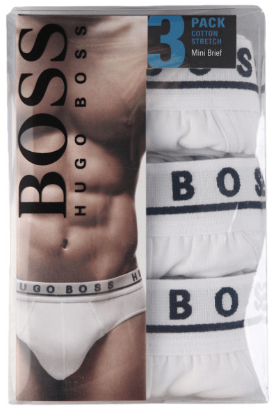 BOSS Cotton Stretch Brief 3-Pack - Hobo Menswear