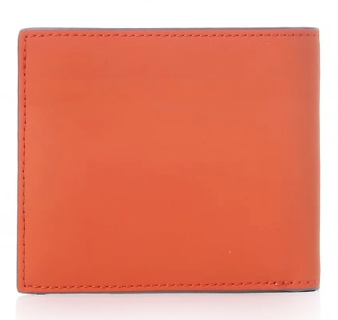 Ted Baker Mens Saharas Rubber Leather Wallet Orange - Hobo Menswear