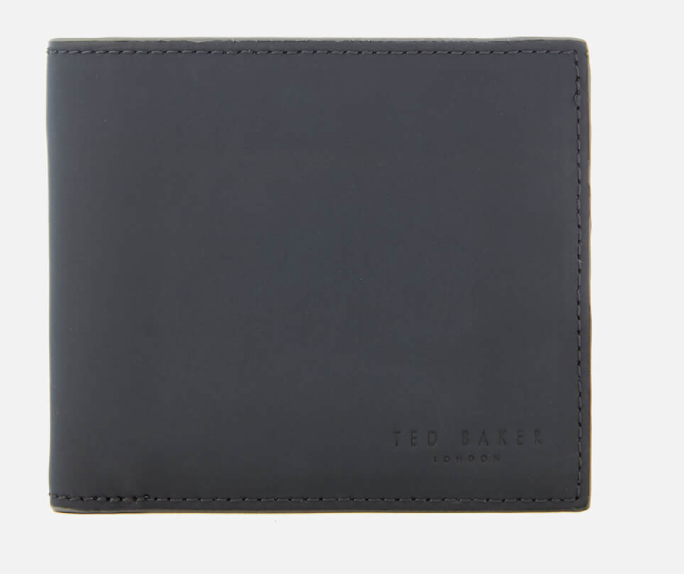 Ted Baker Men's Saharas Rubber Leather Wallet - Navy - Hobo Menswear