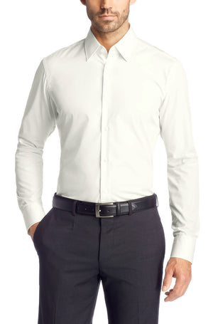 BOSS Men's Shirt Enzo Shirt Business Regular-Fit Easy Iron White - Hobo Menswear